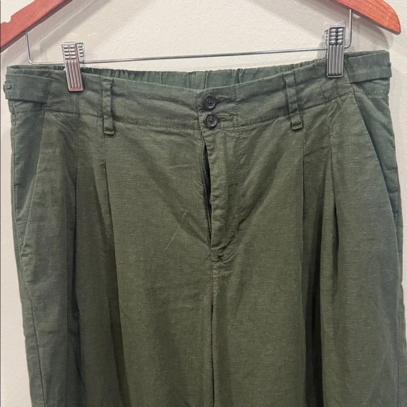 American Eagle Outfitters Olive Green Wide Leg Pant - Picture 3 of 10